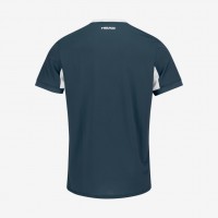 T-shirt Head Slice bleu marine blanc