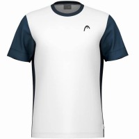T-shirt Head Slice Branco Azul Marinho