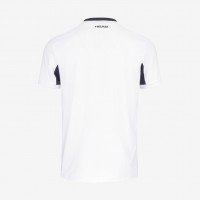 T-shirt Head Slice blanc marine