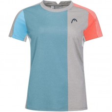 Head Tech T-Shirt Femme Gris Bleu Head Tech T-Shirt Femme Gris Bleu