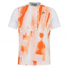 Head Tech T-shirt Orange Print Head Tech T-shirt Orange Print