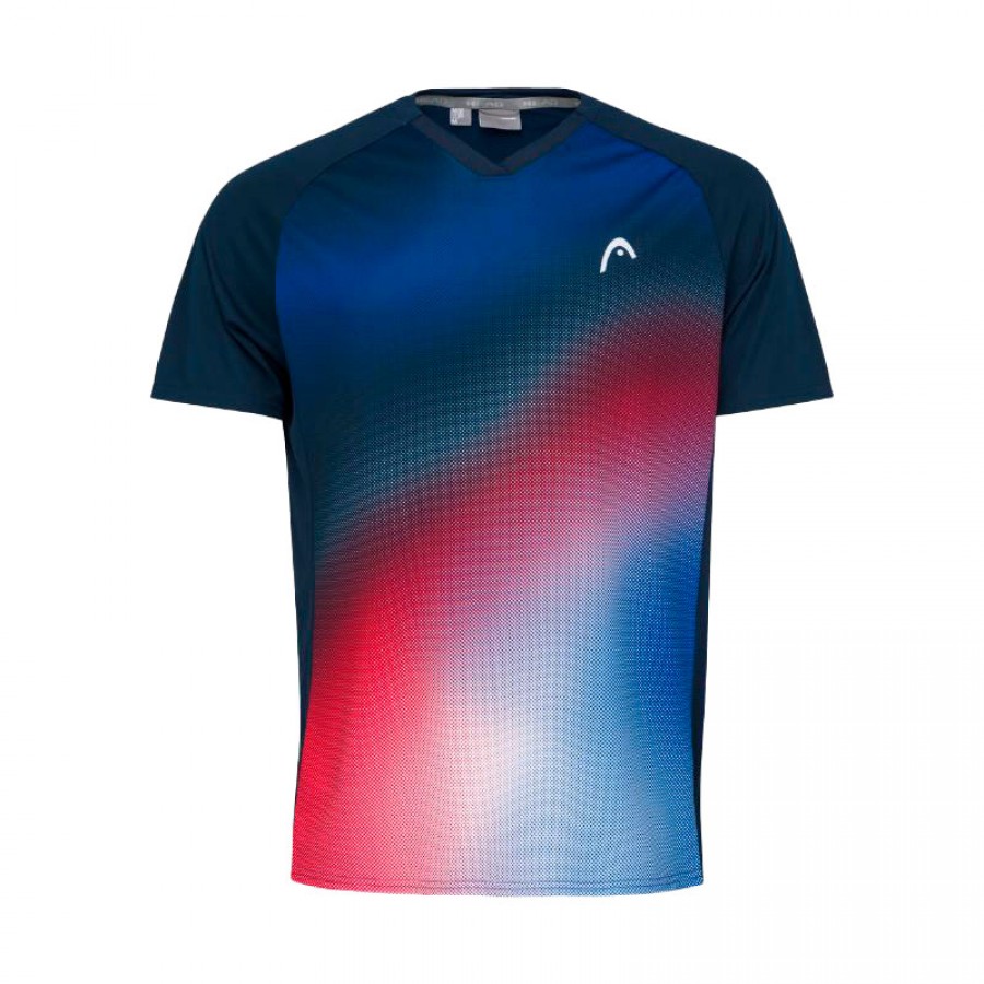Head TopSpin T-Shirt Vision Junior con stampa blu scuro