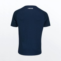 Tete TopSpin Dark Blue Print Vision Junior T-Shirt