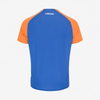 Head Topspin T-Shirt Arancione Blu Scuro