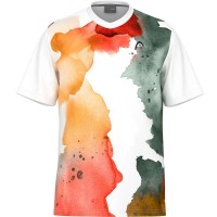 Camiseta Head Tospin Naranja Print