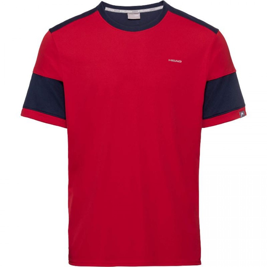 Camiseta Head Volley Rojo Azul Oscuro