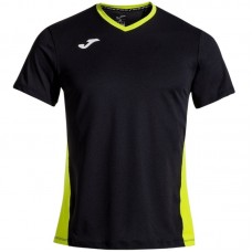 Joma Court Maglietta Nera Verde Joma Court Maglietta Nera Verde