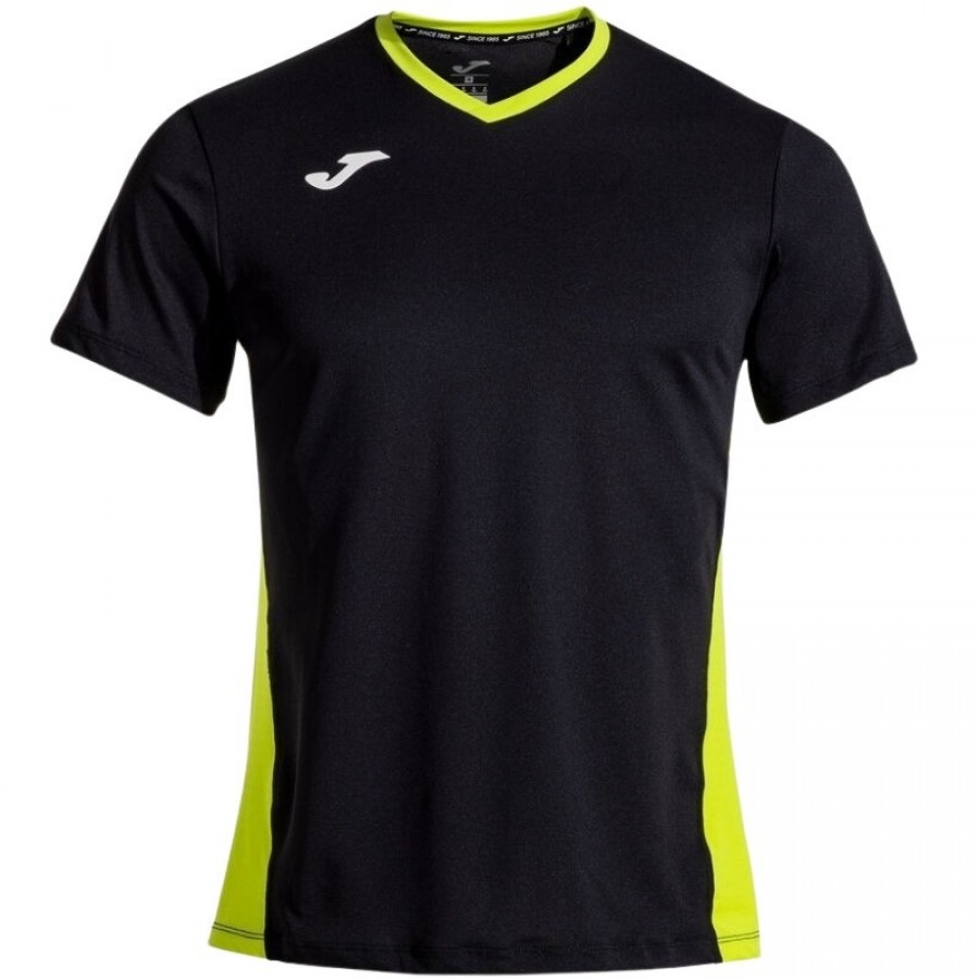 T-Shirt Joma Court Noir Vert