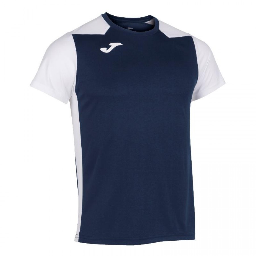 Joma Record II Navy Blue White T-Shirt