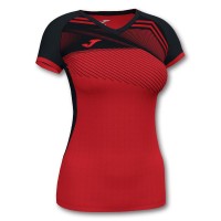 Joma Supernova II Camiseta Mulher Negra Vermelha