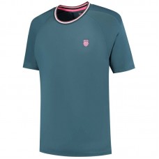 Camiseta Kswiss Hypercourt Mesh Crew 4 Verde Petroleo Camiseta Kswiss Hypercourt Mesh Crew 4 Verde Petroleo