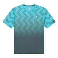 Camiseta Kswiss Hypercourt Print Crew Azul