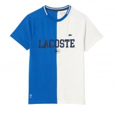T-shirt Lacoste Daniil Medvedev bleu blanc