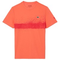 T-Shirt Lacoste Novak Djokovic Orange Rouge