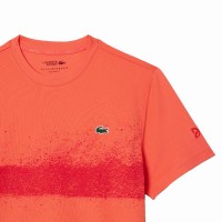 T-Shirt Lacoste Novak Djokovic Orange Rouge