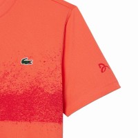 T-Shirt Lacoste Novak Djokovic Orange Rouge