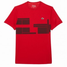 Lacoste Novak Djokovic T-Shirt Ultra Dry Rouge Bourgogne