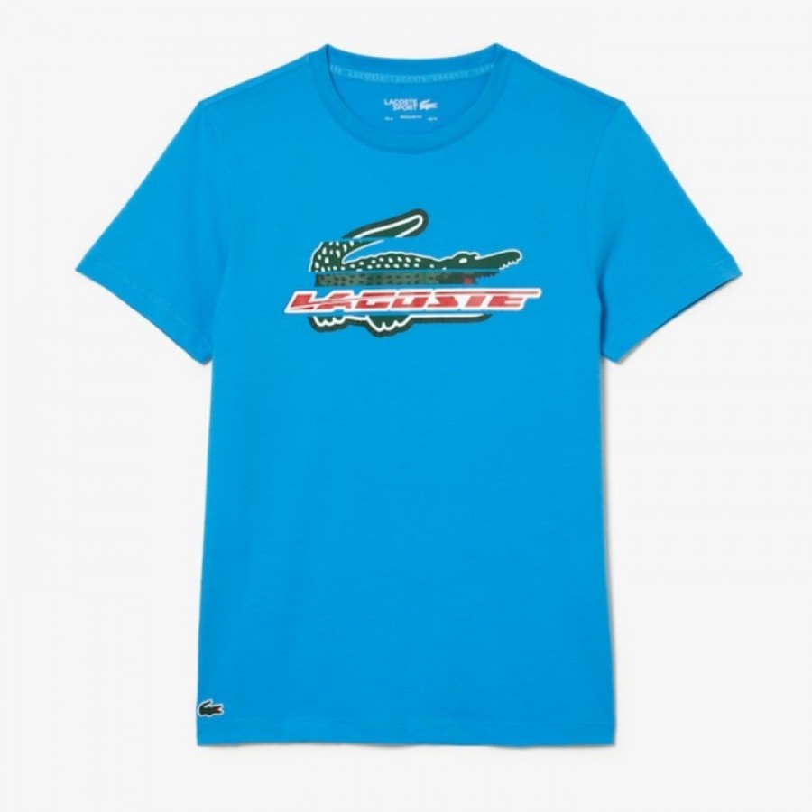 Camiseta Lacoste Sport Algodon Ecologico Blue