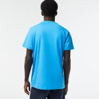 T-shirt Lacoste Sport Algodon Ecologico Bleu