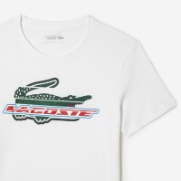 Camiseta Lacoste Sport Algodon Ecologico Blanco