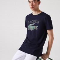 Camiseta Azul Lacoste Sport Navy