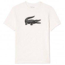 T-shirt sport Lacoste blanc noir