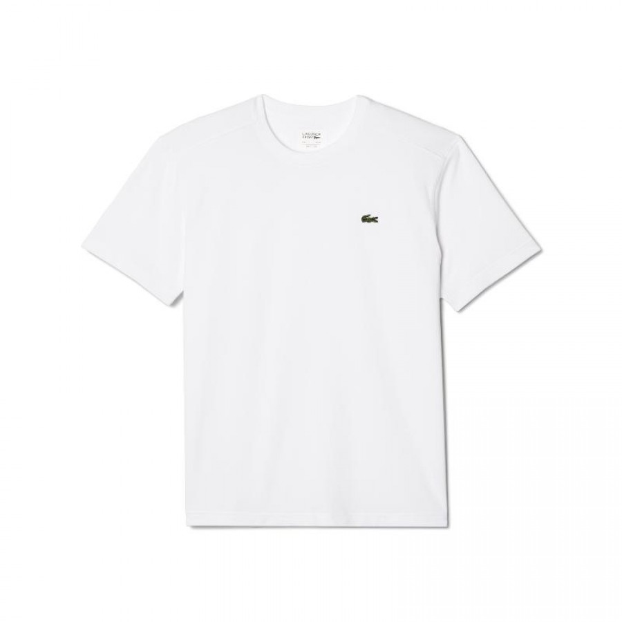 T-shirt Lacoste Sport Broderie Blanco Logo Verde