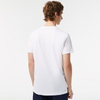 T-shirt Lacoste Sport Brand Contrast White