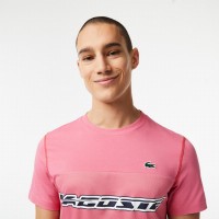 Lacoste Sport Medvedev Red T-shirt Pink