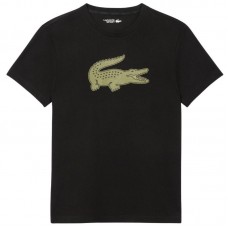 Lacoste Sport T-Shirt Kaki Noir Lacoste Sport T-Shirt Kaki Noir