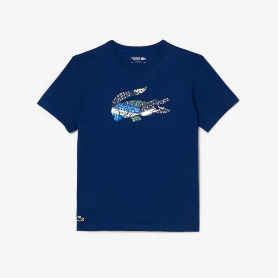 Lacoste Sport Navy Blue Knit T-Shirt