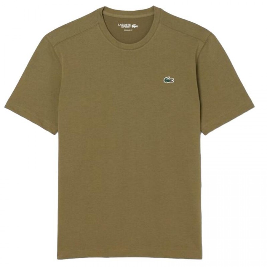 Camiseta Lacoste Sport Regular Fit Verde Kaki