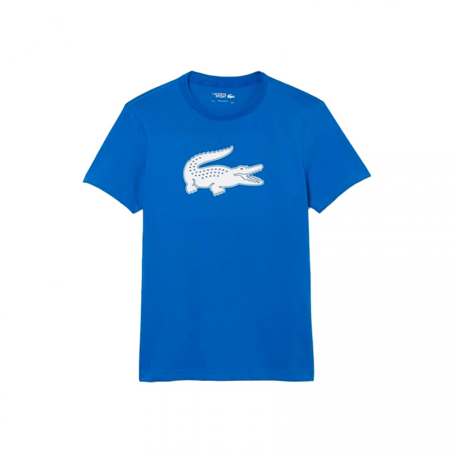 T-shirt Lacoste Sport traspirante blu