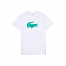 Lacoste Sport T-shirt traspirante Bianco Lacoste Sport T-shirt traspirante Bianco