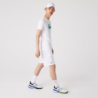 Lacoste Sport T-shirt Respirant Blanc