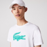 Lacoste Sport Camiseta Respiravel Branco