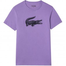 Lacoste Sport T-shirt traspirante viola nera Lacoste Sport T-shirt traspirante viola nera