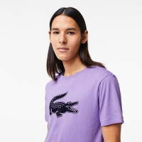 Lacoste Sport Respirant Violet Noir T-shirt
