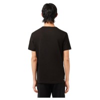 Lacoste Sport T-Shirt respiravel Preto Laranja