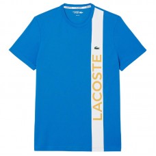 Lacoste Sport Ultra Dry Bleu Blanc T-Shirt Lacoste Sport Ultra Dry Bleu Blanc T-Shirt