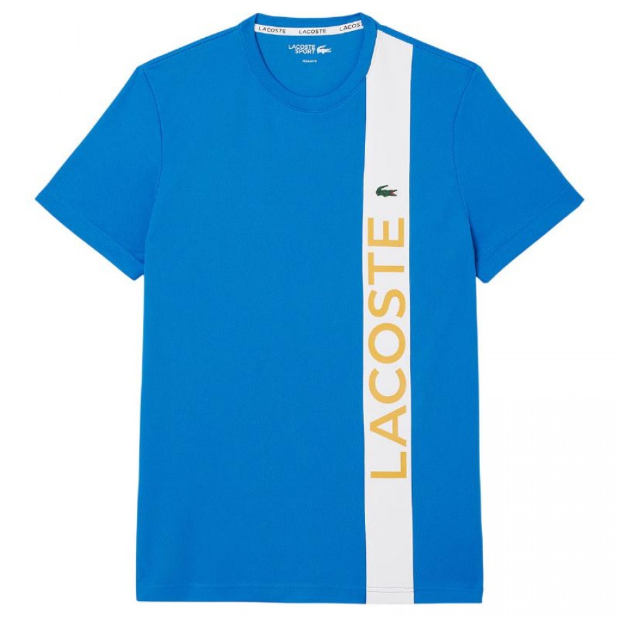 Lacoste Sport Ultra Dry Bleu Blanc T-Shirt