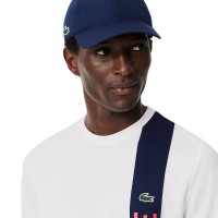 Lacoste Sport Ultra Dry Maglietta Blu Navy Bianco