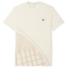 Camiseta Lacoste Tenis Ultra Dry Blanco Roto Camiseta Lacoste Tenis Ultra Dry Blanco Roto