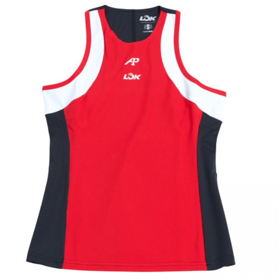 Lok A1 Padel Elk Bianco Nero Maglietta da Donna