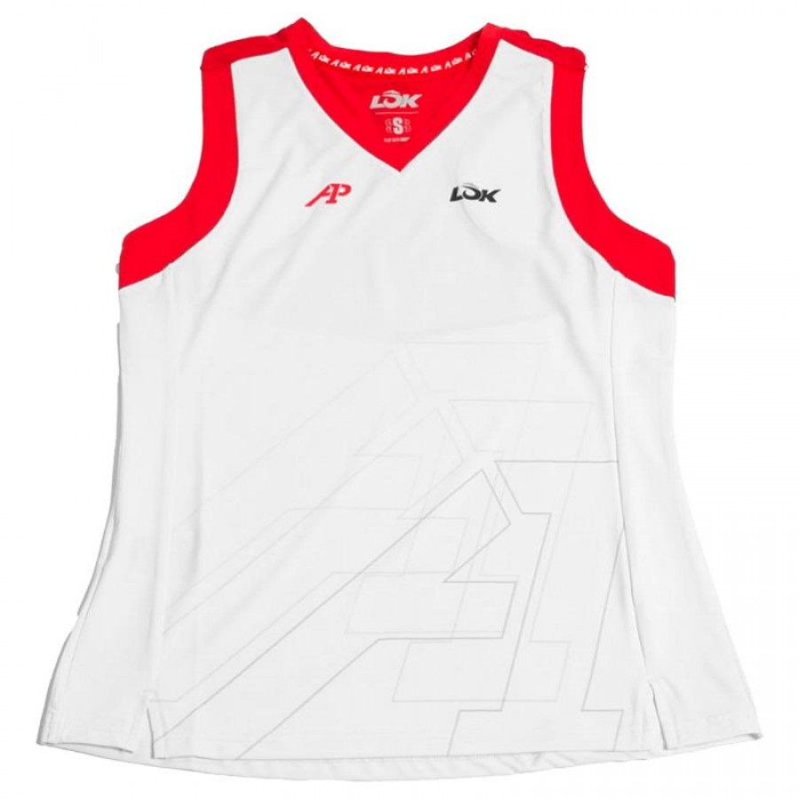 Camiseta Lok A1 Padel Wasatch Blanco Mujer