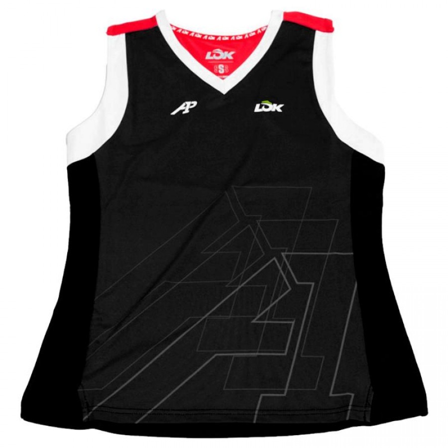 Lok A1 Padel Wasatch Maglietta da donna nera