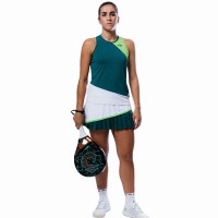 Camiseta Lok Gross Blanco Verde Mujer