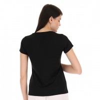 T-Shirt Manica Corta Lotto MSP Nero Donna