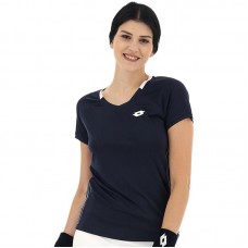 Lotto Squadra II Maglietta Donna Blu Navy Bianco Lotto Squadra II Maglietta Donna Blu Navy Bianco