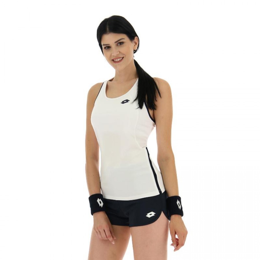 T-shirt Lotto Squadra II Bianco Nero Donna